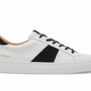 Greats Brooklyn Leather Men's Royale 2.0 Lace Up Sneakers $199 sz 15 white green